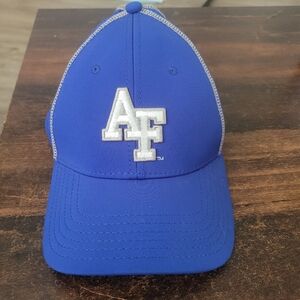 Air Force Under Armour Hat Size Med/large Blue And White